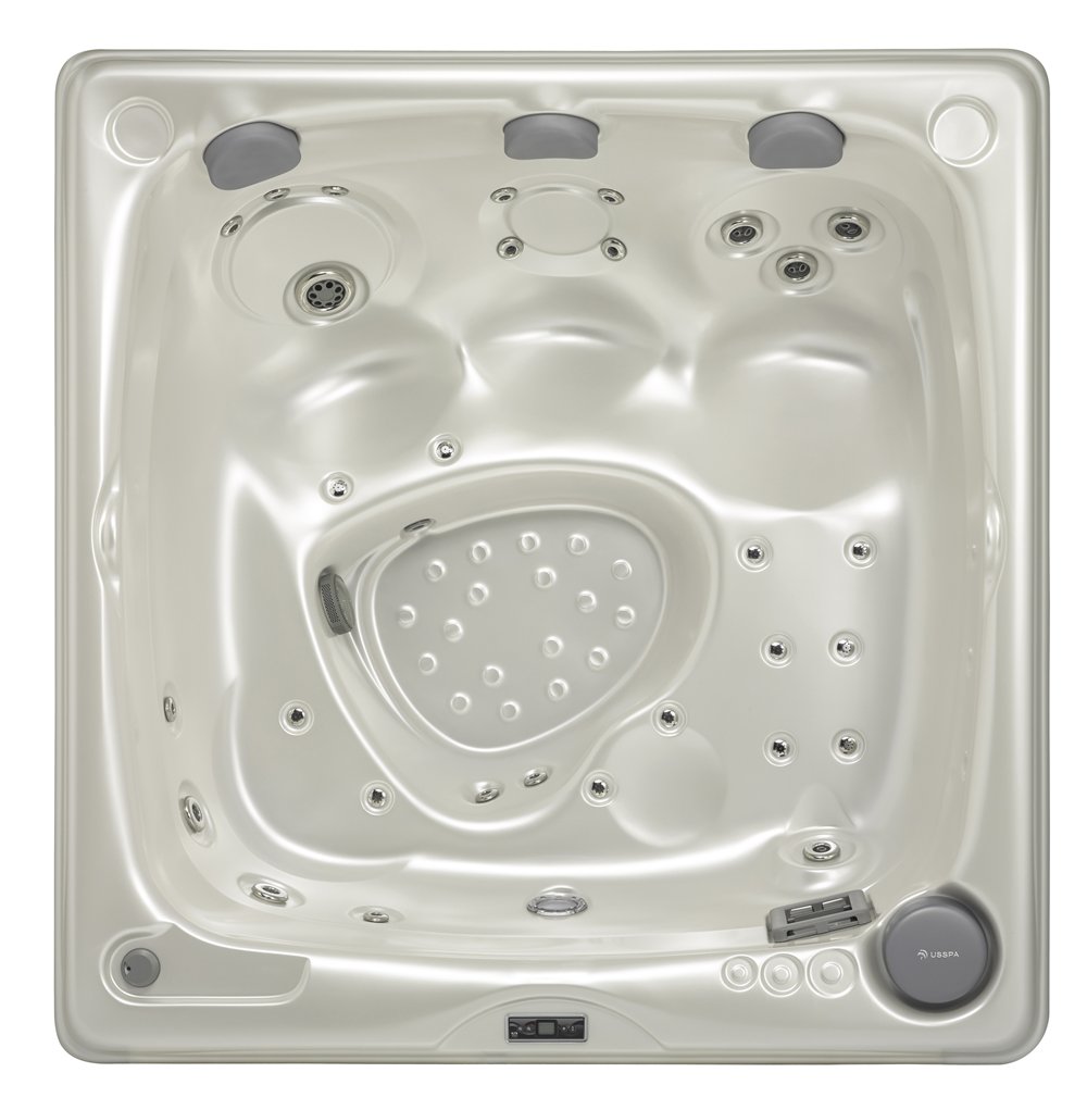 USSPA modelo ASTON, acabado White Pearl Foto general del interior del Jacuzzi Spa modelo ASTON del fabricante europeo USSPA