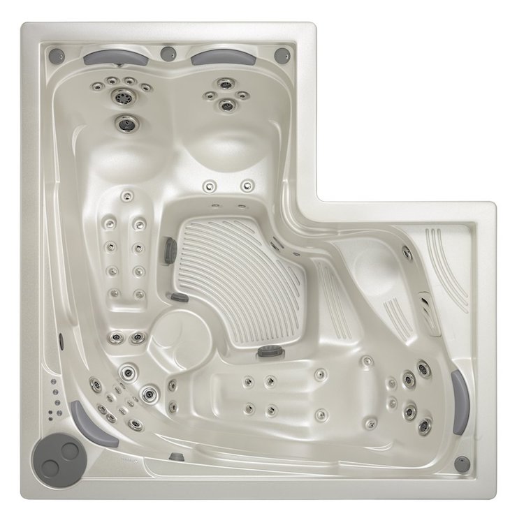 USSPA modelo COMBI SPA, acabado White Pearl Foto general del interior del Jacuzzi Spa modelo COMBI SPA del fabricante europeo USSPA