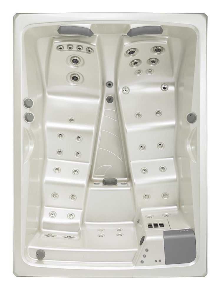 USSPA modelo LYRA, acabado White Pearl Foto general del interior del Jacuzzi Spa modelo LYRA del fabricante europeo USSPA