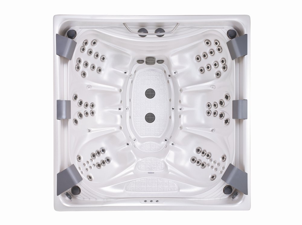 USSPA modelo MASTER para uso público, acabado White Pearl Foto general del interior del Jacuzzi Spa modelo MASTER para uso público del fabricante europeo USSPA