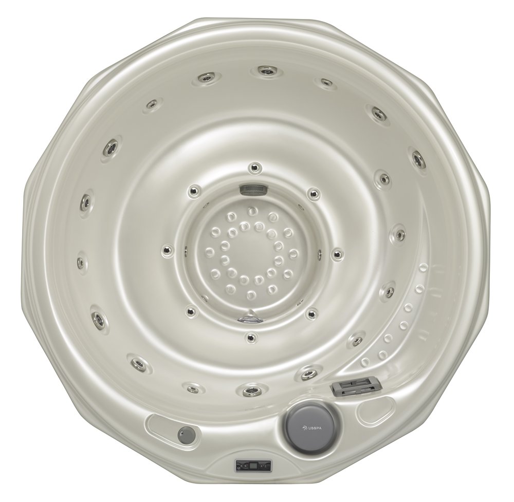 USSPA modelo NOEL, acabado White Pearl Foto general del interior del Jacuzzi Spa modelo Noel del fabricante europeo USSPA