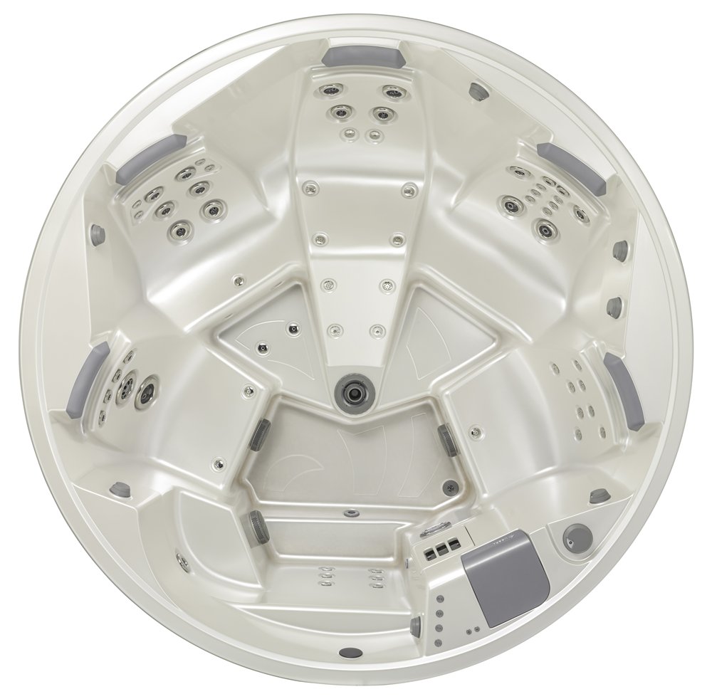 USSPA modelo ORION, acabado White Pearl Foto general del interior del Jacuzzi Spa modelo ORION del fabricante europeo USSPA